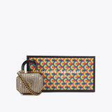 Kurt Geiger Micro Top Handle Clutch Bag - Beige