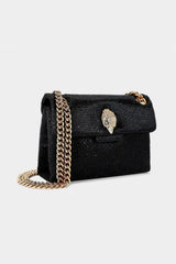 Kurt Geiger Mini Fabric Kensington Bag - Black