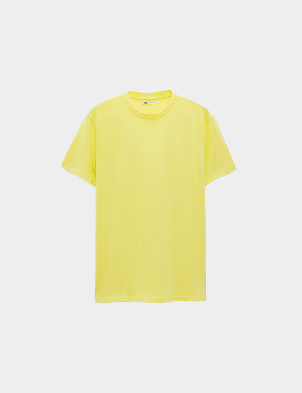 Zara Knit T-Shirt - Yellow