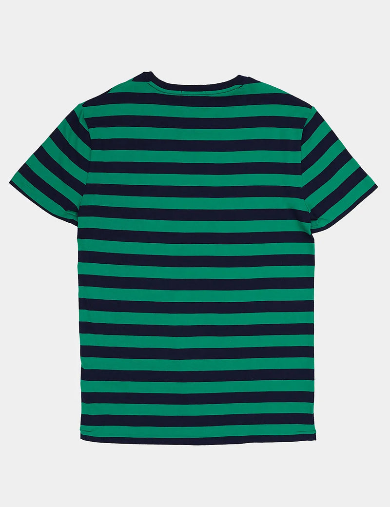 Polo Ralph Lauren Striped T-Shirt - Scarab Green &amp; French Navy