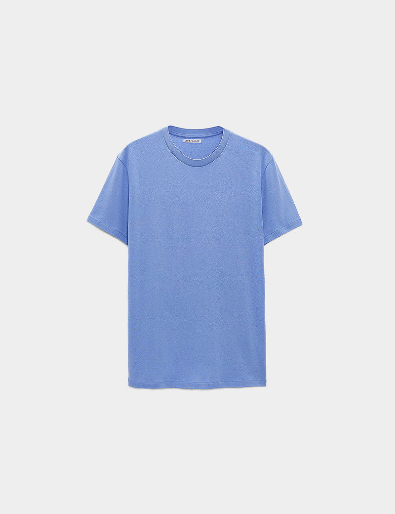 Zara Knit T-Shirt - Blue