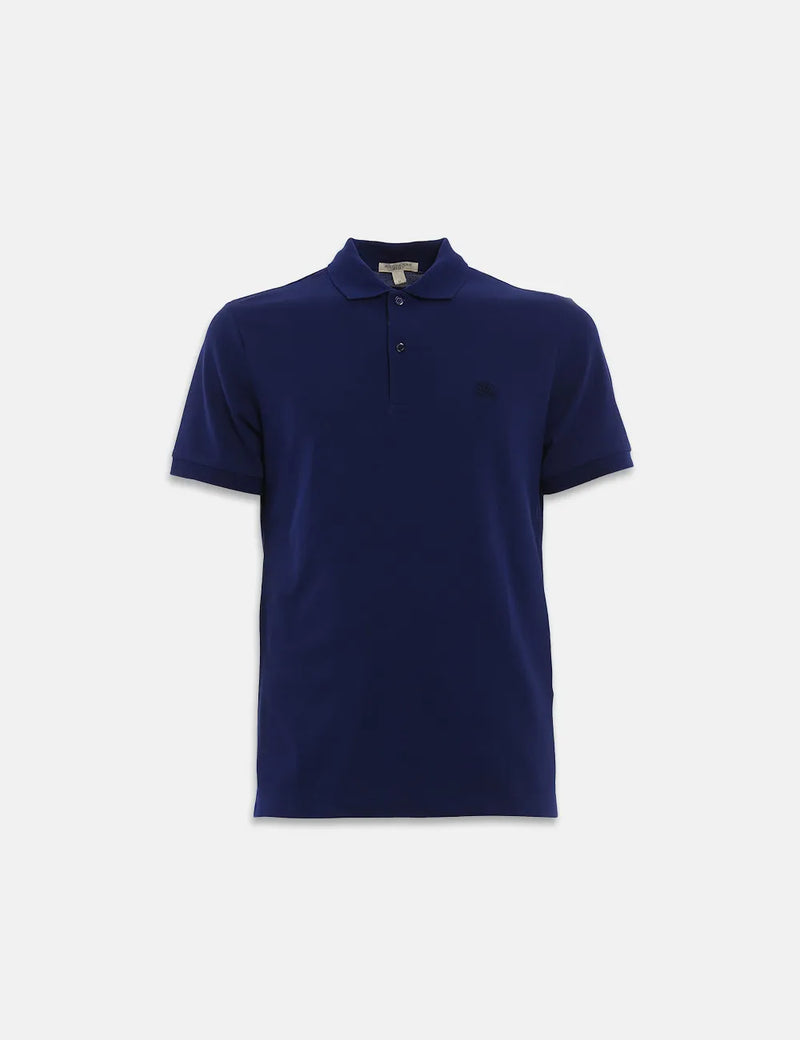 Burberry Oxford Cotton Pique Polo Shirt - Bright Blue