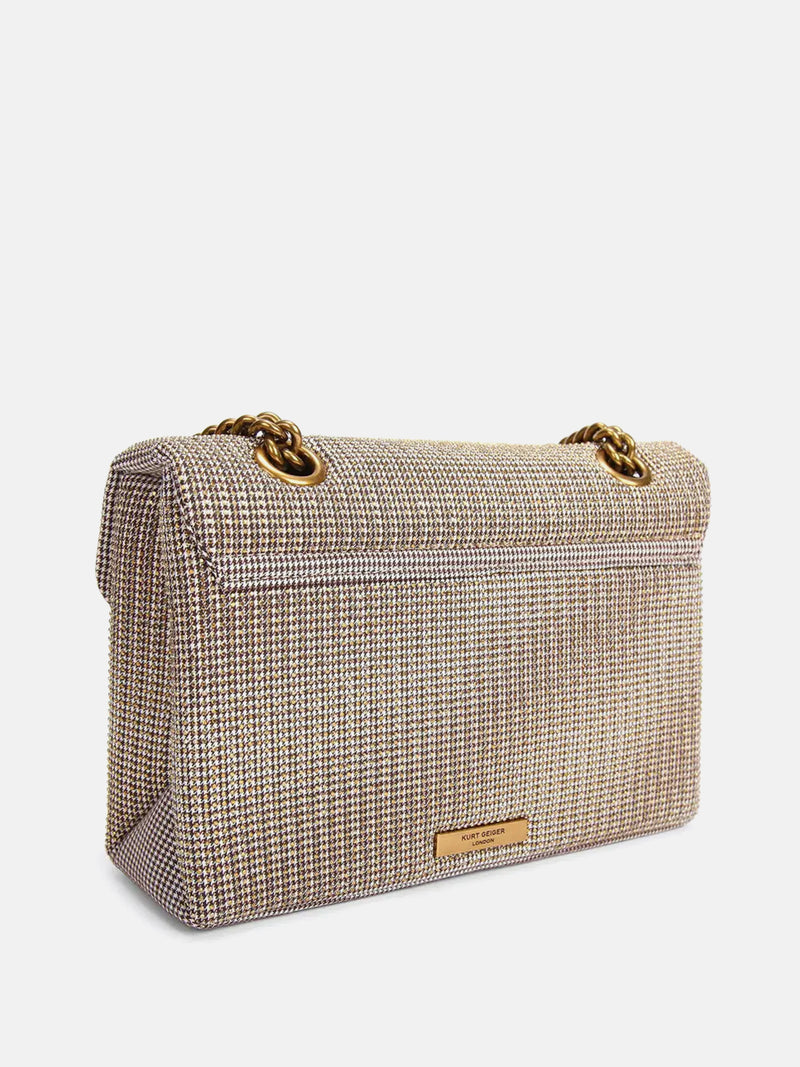 Kurt Geiger London Fabric Kensington Bag - Beige