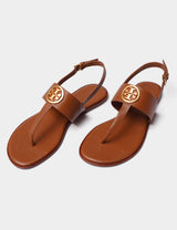 Tory Burch Benton 2 Flat Thong Sandal Calf Leather