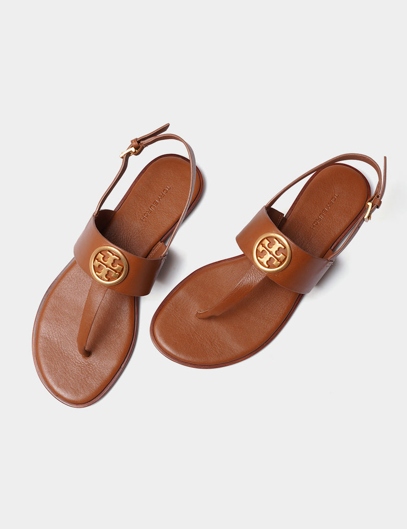 Tory Burch Benton 2 Flat Thong Sandal Calf Leather