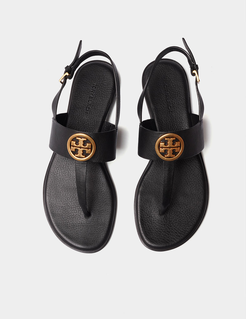 Tory Burch Benton 2 Flat Thong Sandal Calf Leather