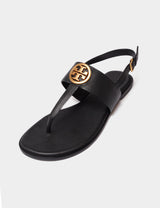 Tory Burch Benton 2 Flat Thong Sandal Calf Leather