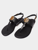Tory Burch Benton 2 Flat Thong Sandal Calf Leather