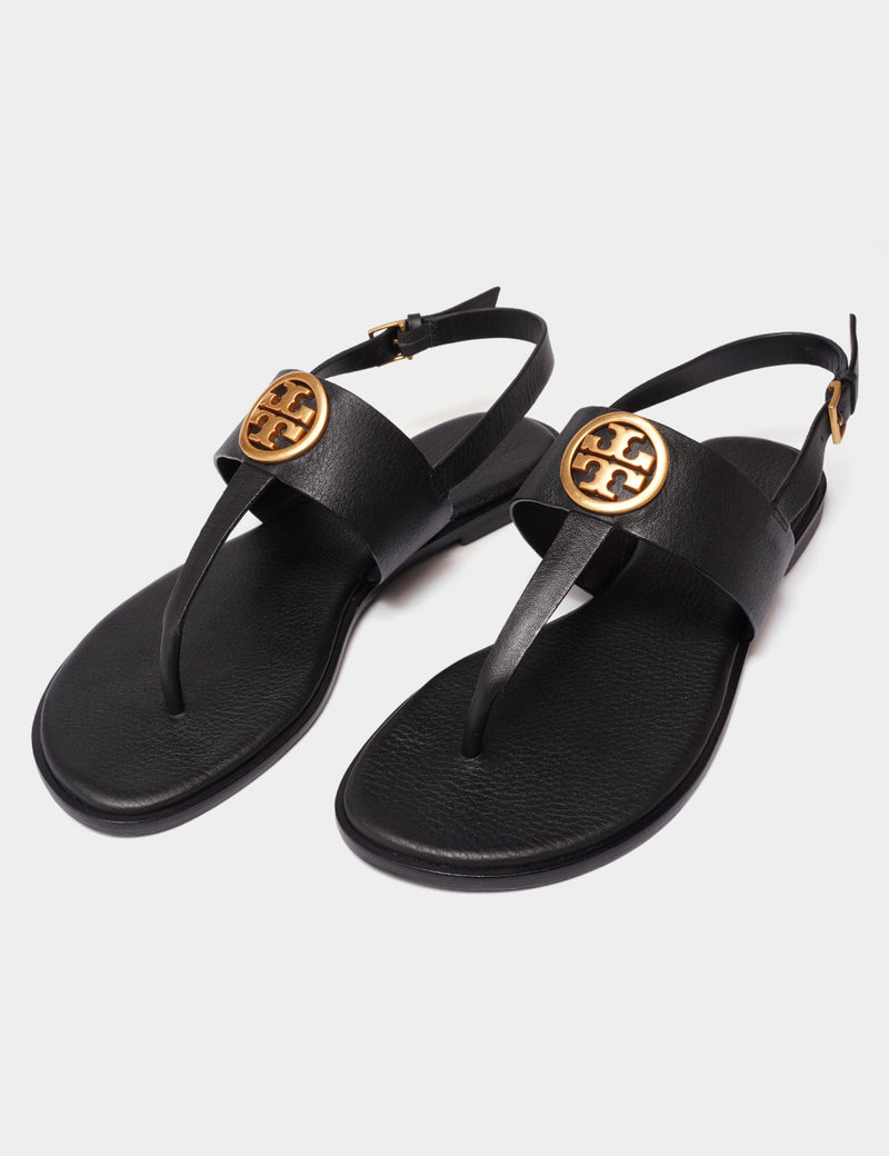 Tory Burch Benton 2 Flat Thong Sandal Calf Leather