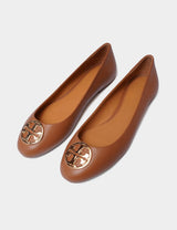 Tory Burch Chelsea Ballet Flat Tumbled Leather - Royal Tan