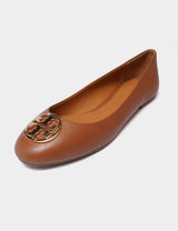 Tory Burch Chelsea Ballet Flat Tumbled Leather - Royal Tan