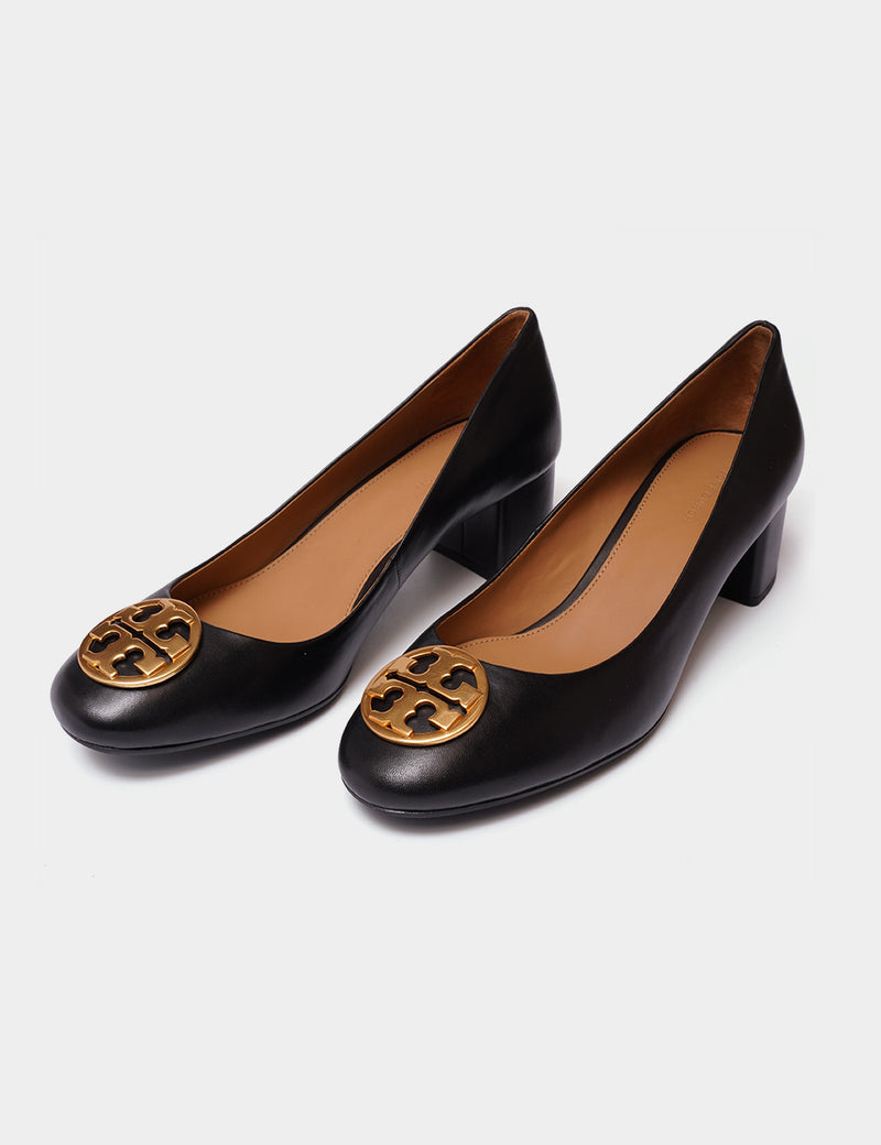 Tory Burch Chelsea 50MM Pump Nappa Leather - Perfect Black