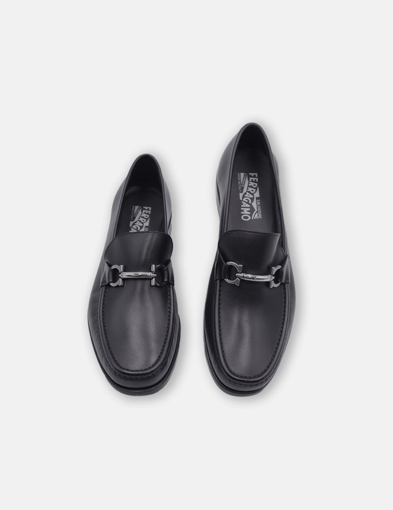 Ferragamo nero calf shoes Clearance