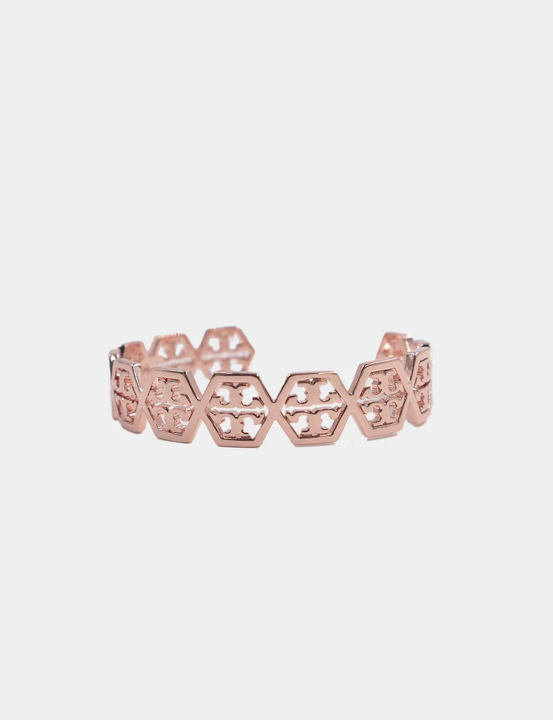 Tory Burch Hex Frozen Logo Cuff