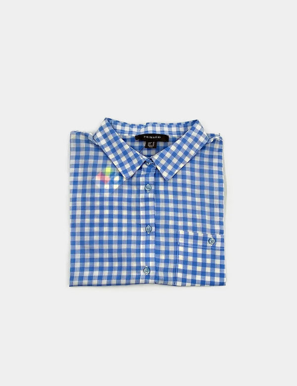 Primark Blue Checked Women Shirt