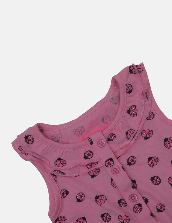 Primark Baby Romper - Lady Bugs - Pink