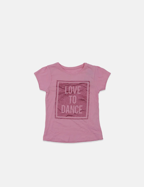 Primark Baby Girl T-Shirt - Love To Dance - Pink