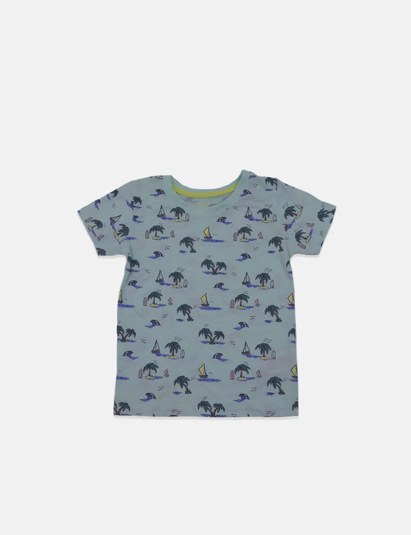 Primark Baby Boy T-Shirt - Cares - Sea Green