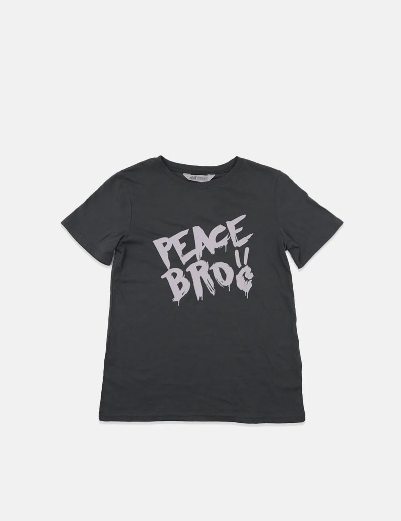 H&amp;M Boy T-Shirt - Peace Brove - Gray