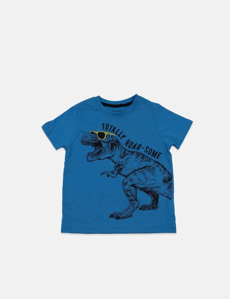 Primark Boy T-Shirt - Totally Roar-Some - Blue