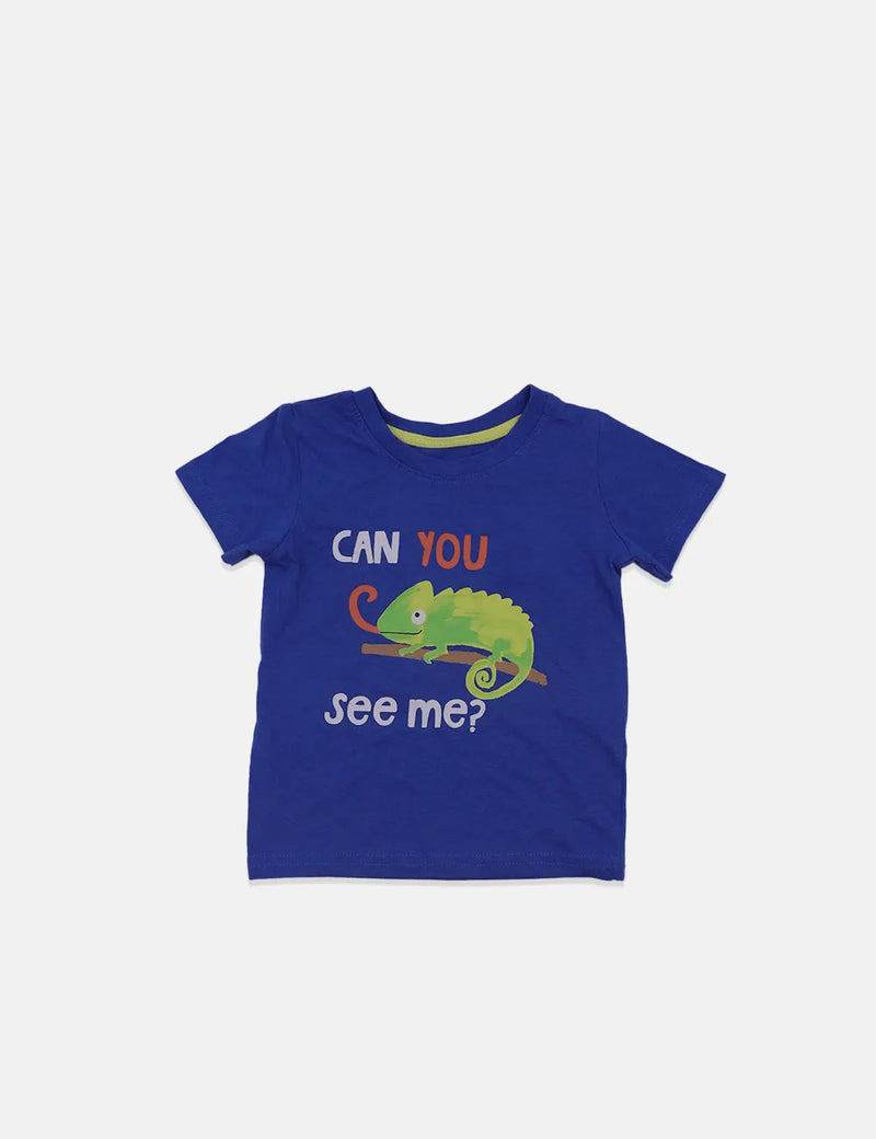 Primark Baby Boy T-Shirt - Can You See Me - Blue