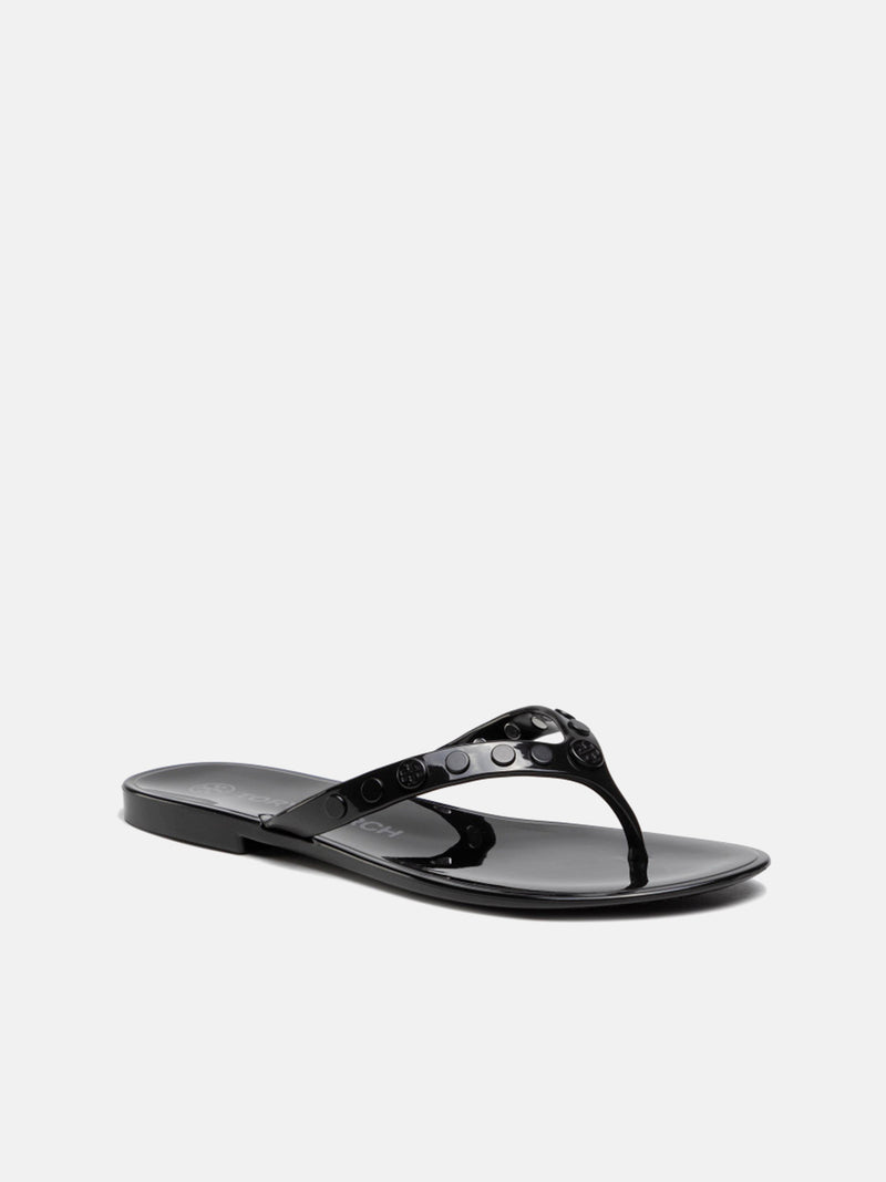 Tory Burch Studded Jelly-TPU Flip Flops