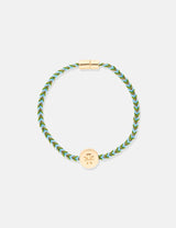 Tory Burch Kira 18kt gold-plated braided bracelet