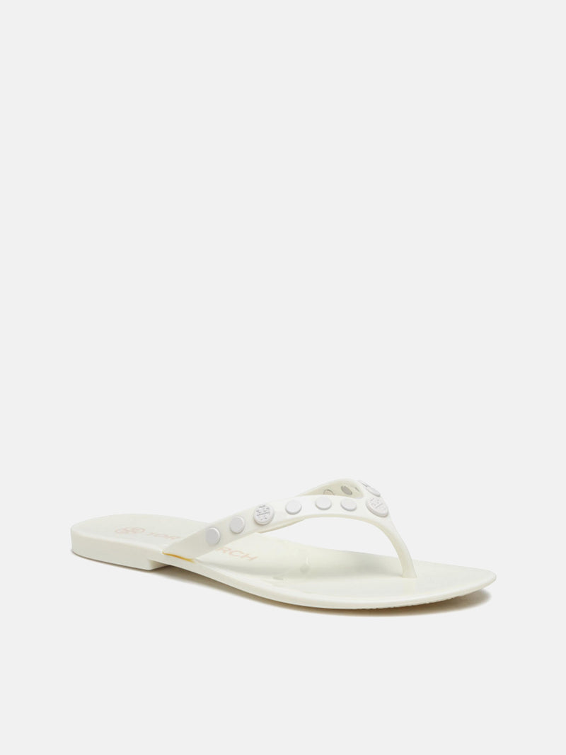 Tory Burch Studded Jelly-TPU Flip Flops