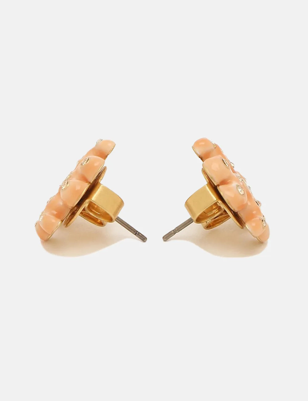 TORY BURCH ピアス 87552 ROXANNE JEWELED STUD EARRING ROLLED Tory Burch Roxanne Jeweled Stud Earring - Rolled Gold