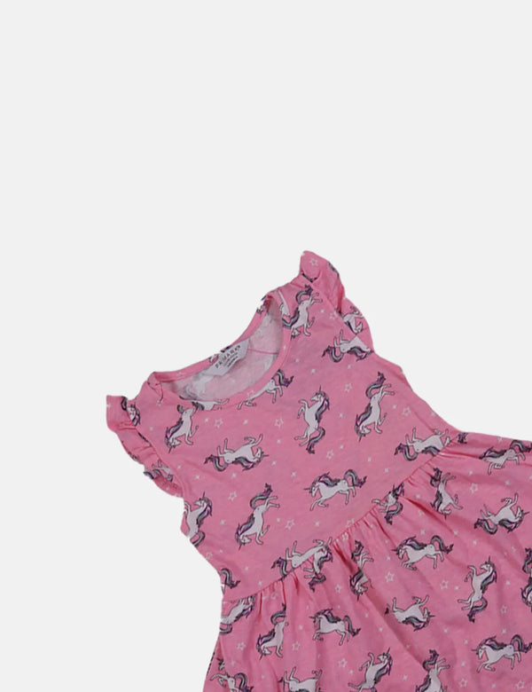 Primark Baby Girl Frock - Unicorn - Pink