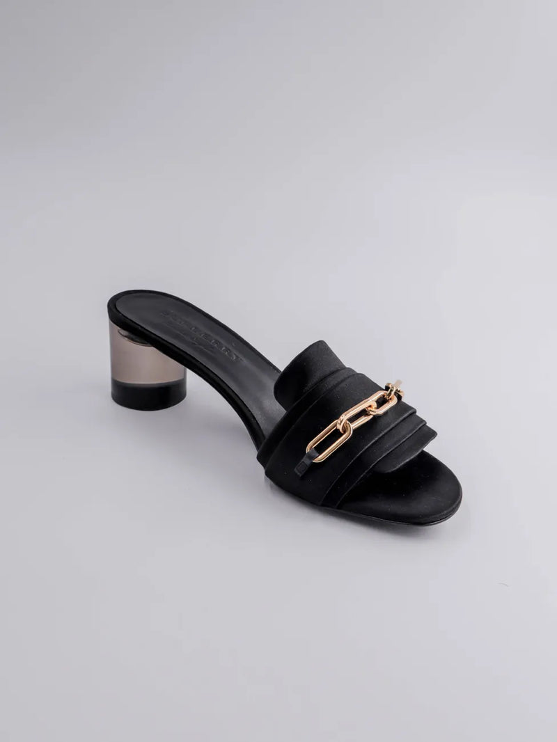 Burberry Chain Satin 55MM Mule