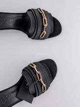 Burberry Chain Satin 55MM Mule
