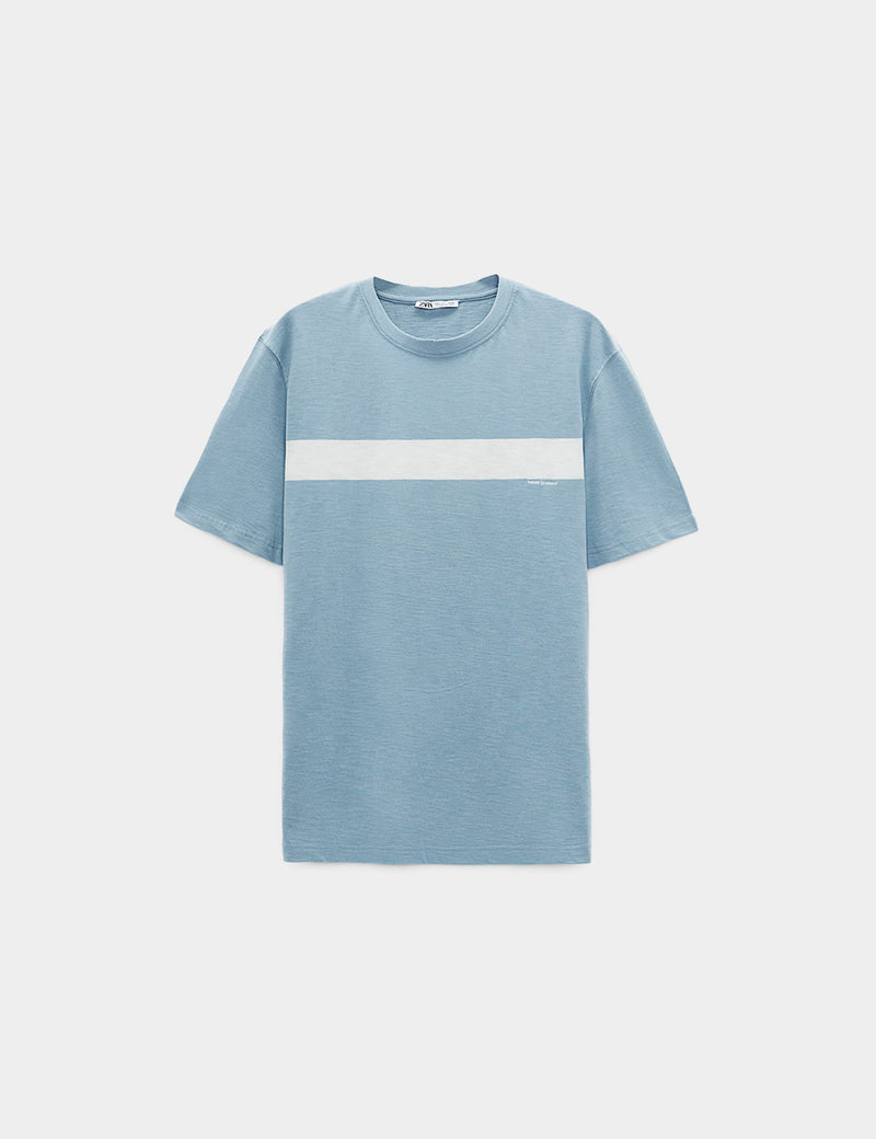 Zara T Shirt With Embroidered Band