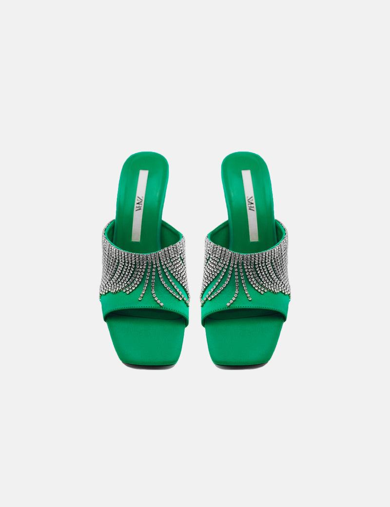 Zara Shiny High-Heel Sandals