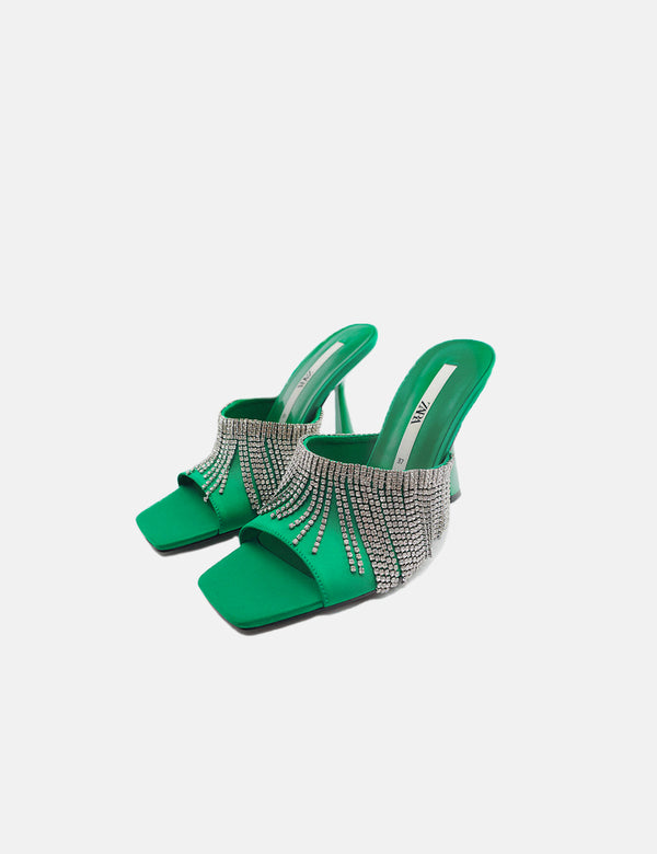 Zara Shiny High-Heel Sandals