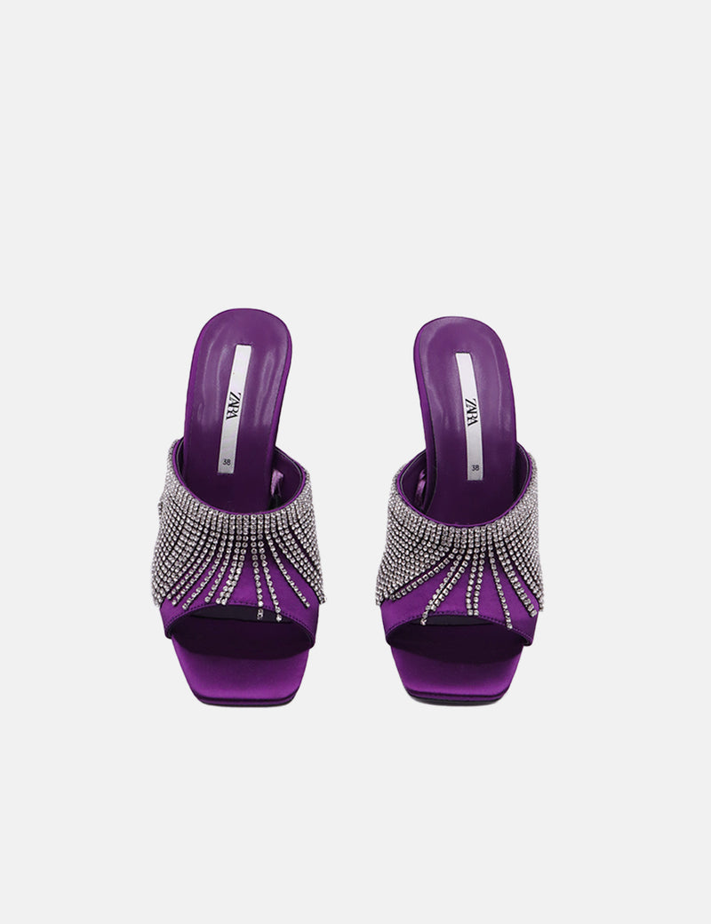 Zara Shiny High-Heel Sandals