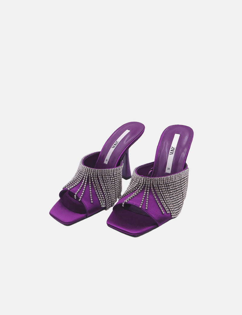 Zara Shiny High-Heel Sandals