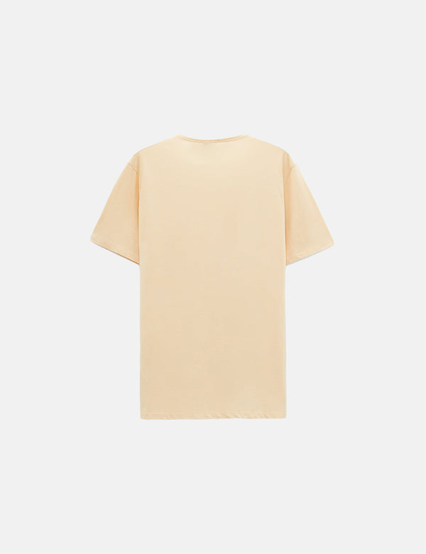 Zara Basic Lightweight T-Shirt - Beige
