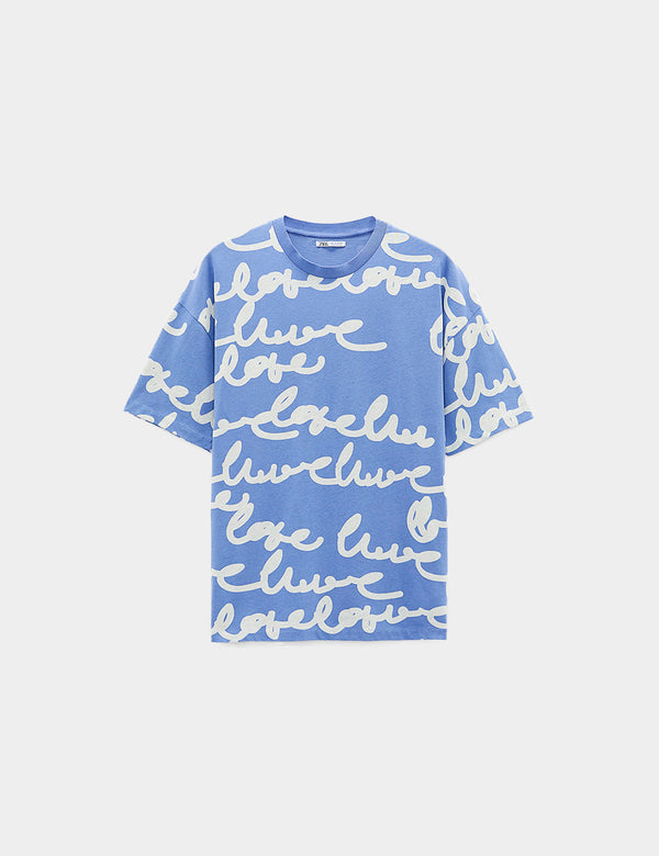 Zara Printed Knit T-Shirt
